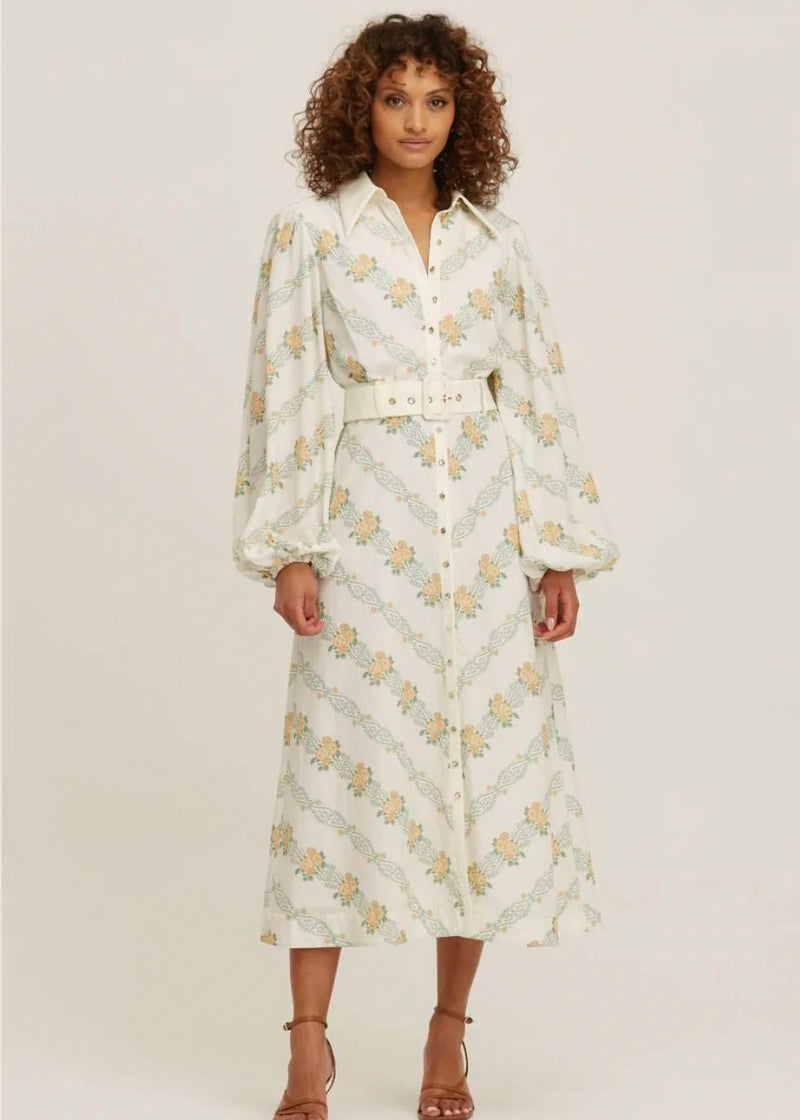 Sorelle-Vera Long Sleeve Midi Dress | FINDERS KEEPERS