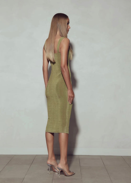 Hailey Dress- Olive | KIANNA Kianna