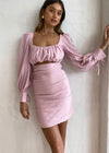 Romantica Long Sleeve Mini Dress - Floss Pink | BY NICOLA By Nicola