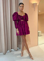 Rosario Puff Sleeve Mini Dress | ALEMAIS
