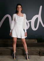 Cutout Mini Dress - Winter White | MACKENZIE MODE Mackenzie Mode