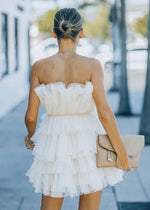 Keely Tulle Ruffle Dress | OUT WITH AUDREY