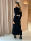 Inertia Knit Midi Dress All Sort Black | SOVERE
