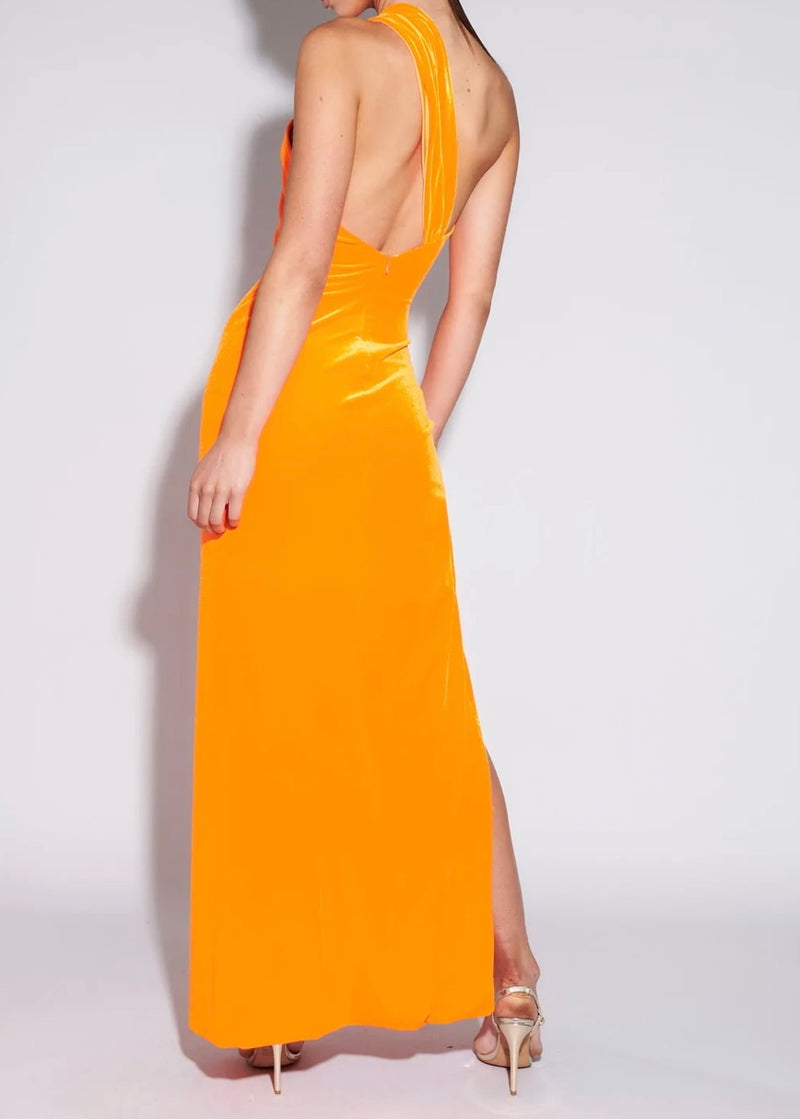 Lana Gown Neon Orange | EFFIE KATS
